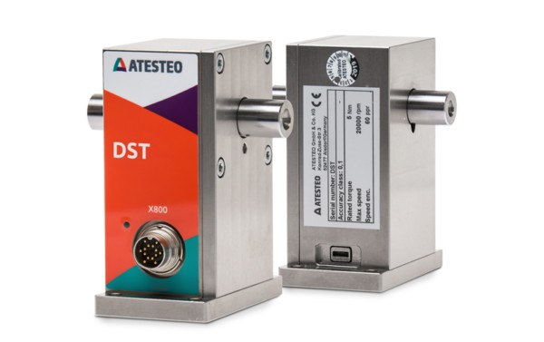 ATESTEO | ATESTEO torque measuring system DST series offers a compact design and is a robust and precise measuring system for shafts. Shaft-based torque meter of DST series uses infrared telemetry for data transmission. Downloads, data sheet, TCU configuration software for torque measuring flanges and product information for torque measuring system DST series. Product request for DST series torquemeter at ATESTEO.